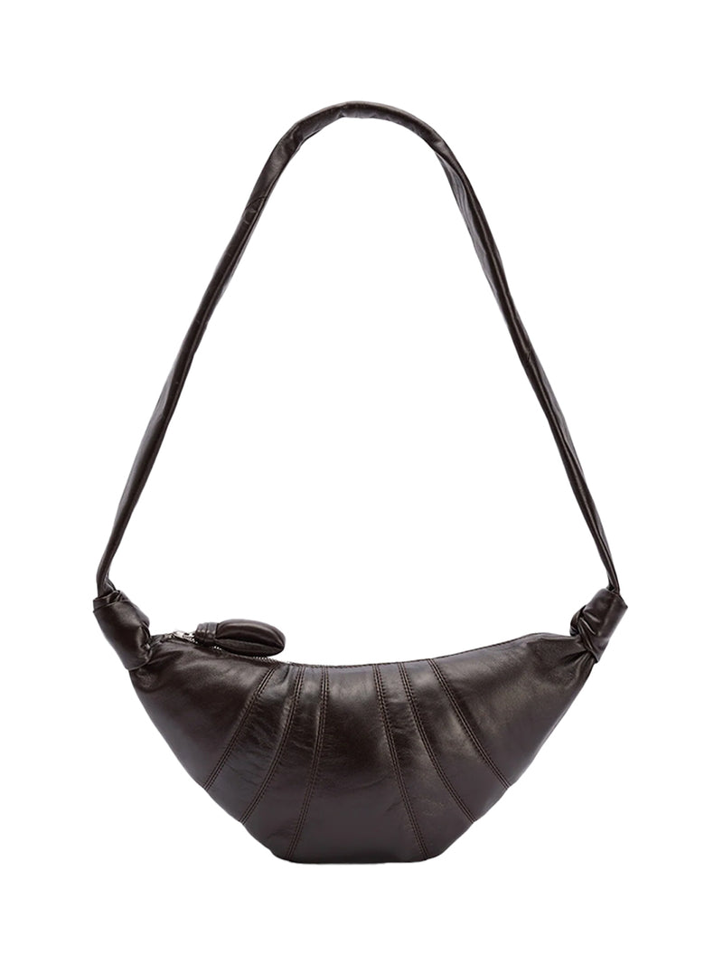 Lemaire small croissant bag Dark choc