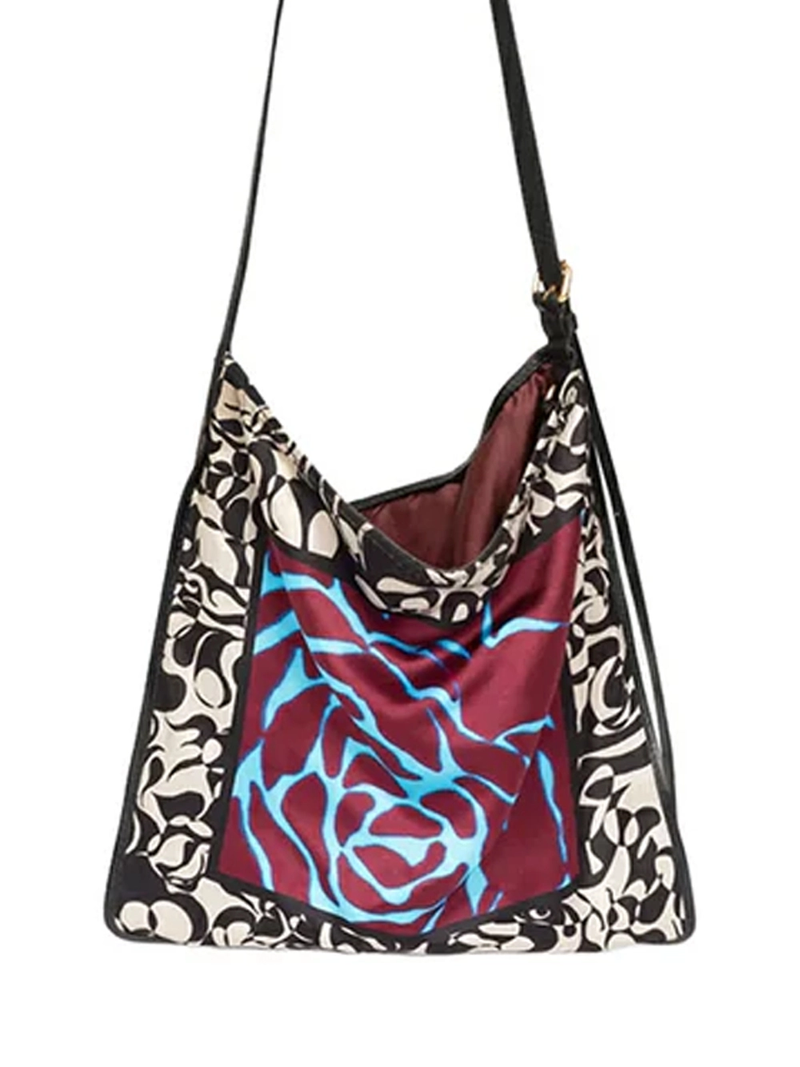 Dries Van Noten Scarf Bag Burgundy