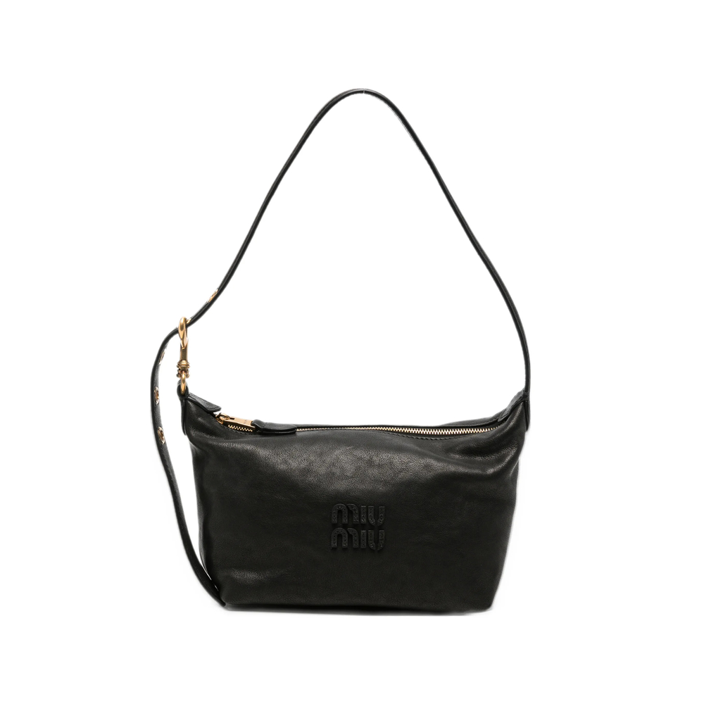 Miu Miu Mini Spirit Logo-embossed Leather Mini Bag