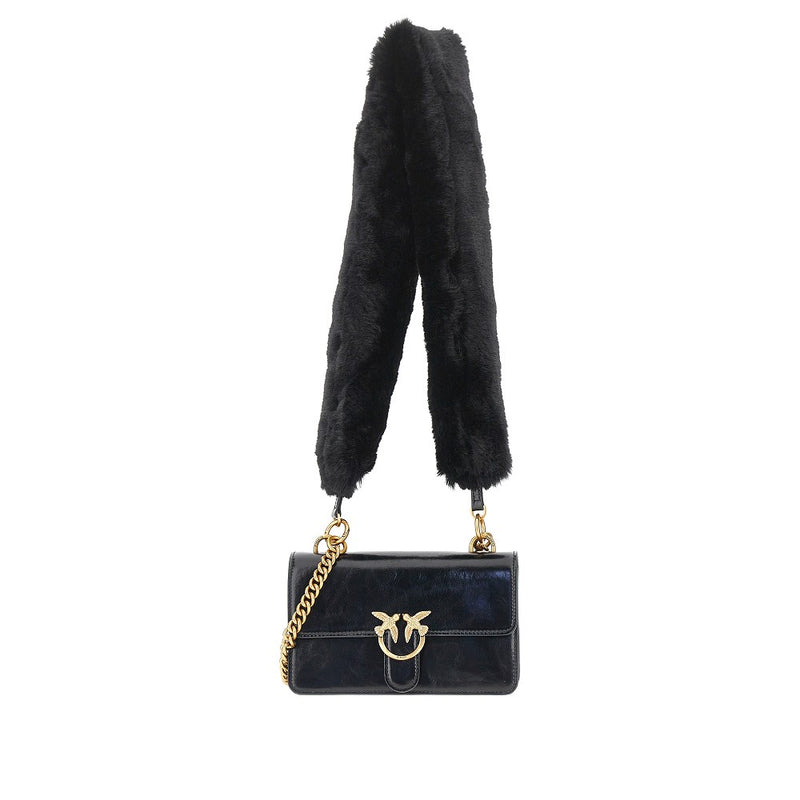 Borsa 'Love One' con tracolla in ecopelliccia
