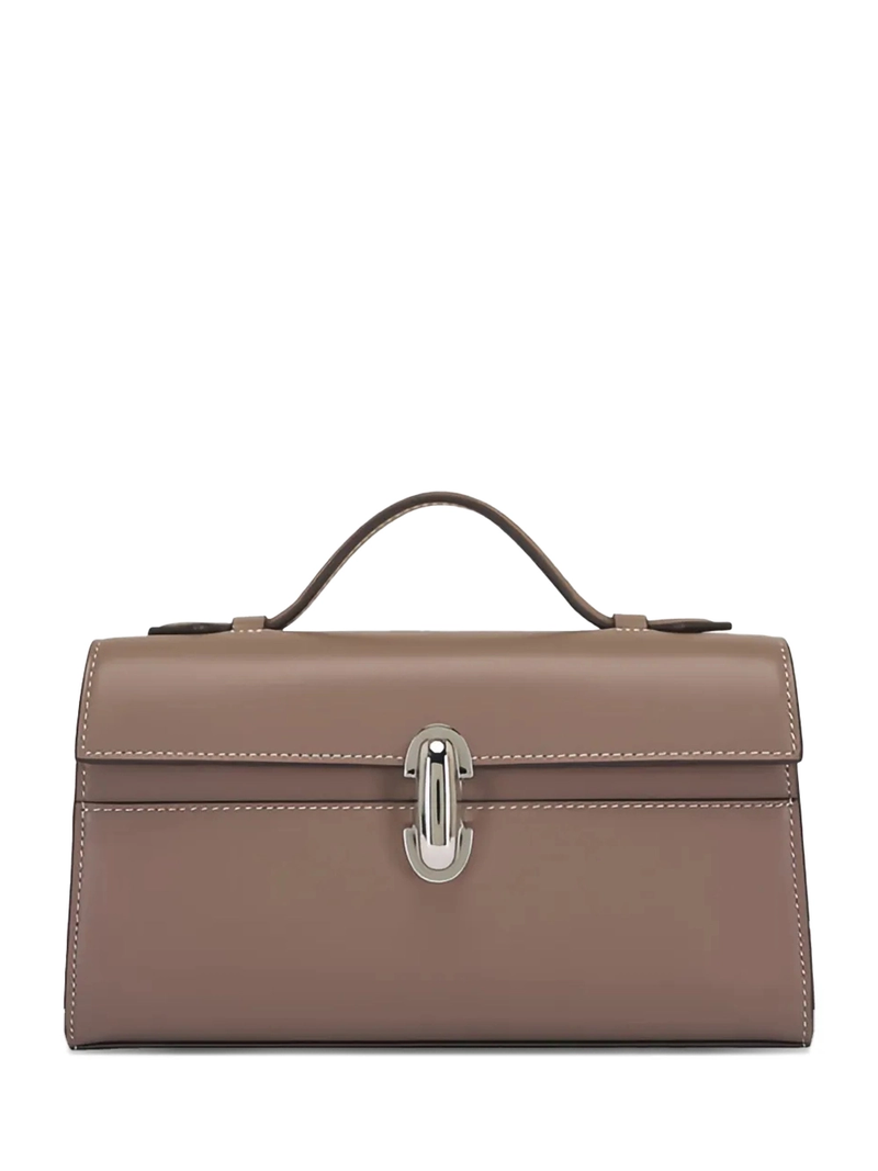 Savette Symmetry Pochette Leather Taupe