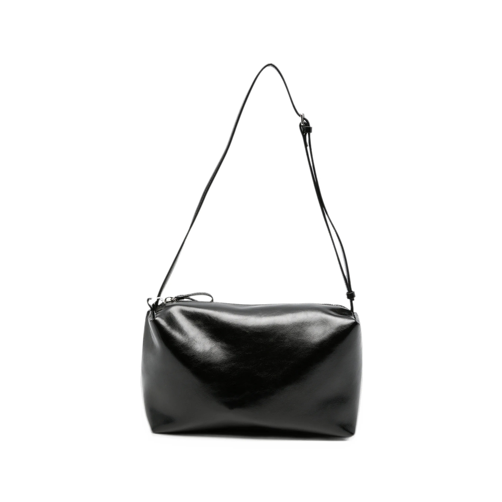 Low Classic Glossy-finish Shoulder Bag