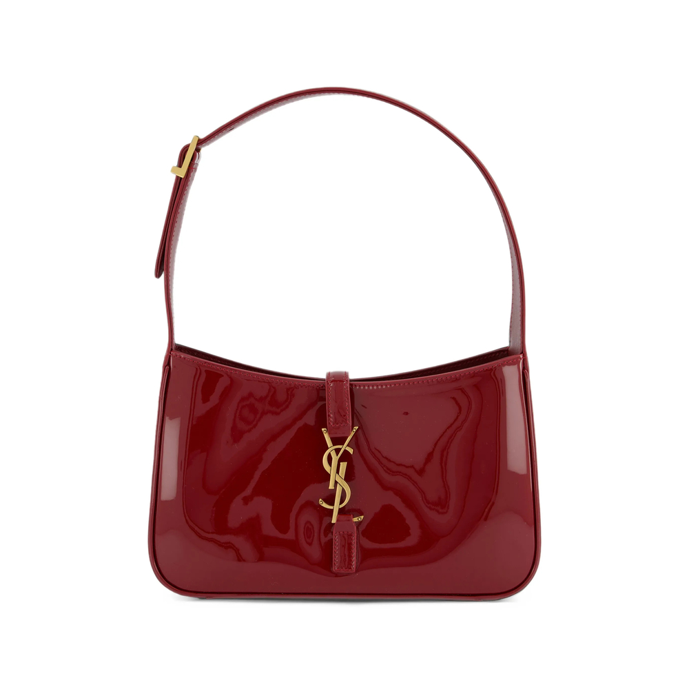 Saint Laurent Le 5 À 7 Patent-leather Shoulder Bag