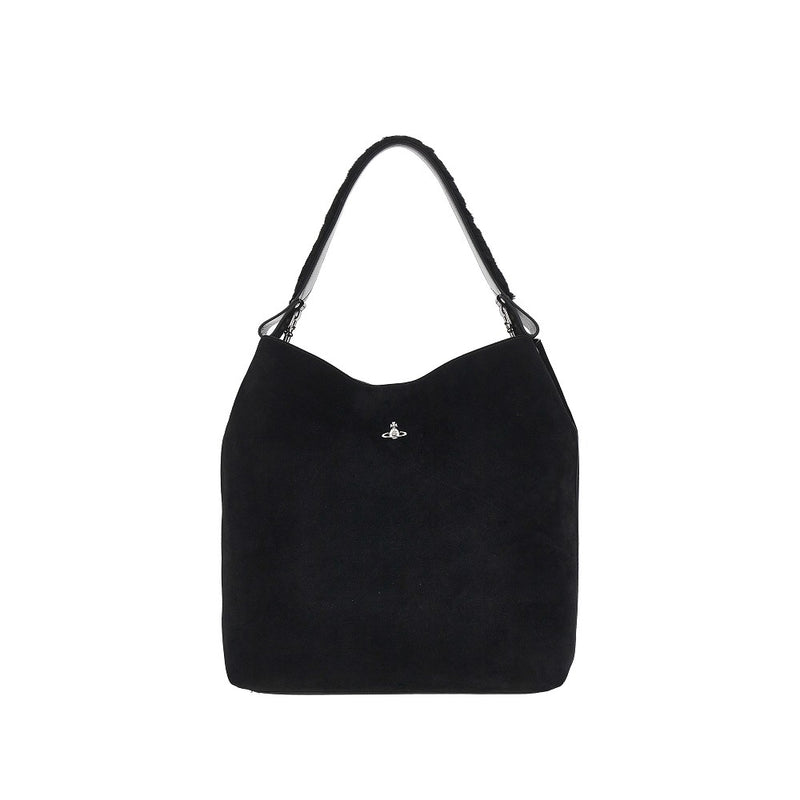 Borsa a spalla 'Lottie' grande in suede