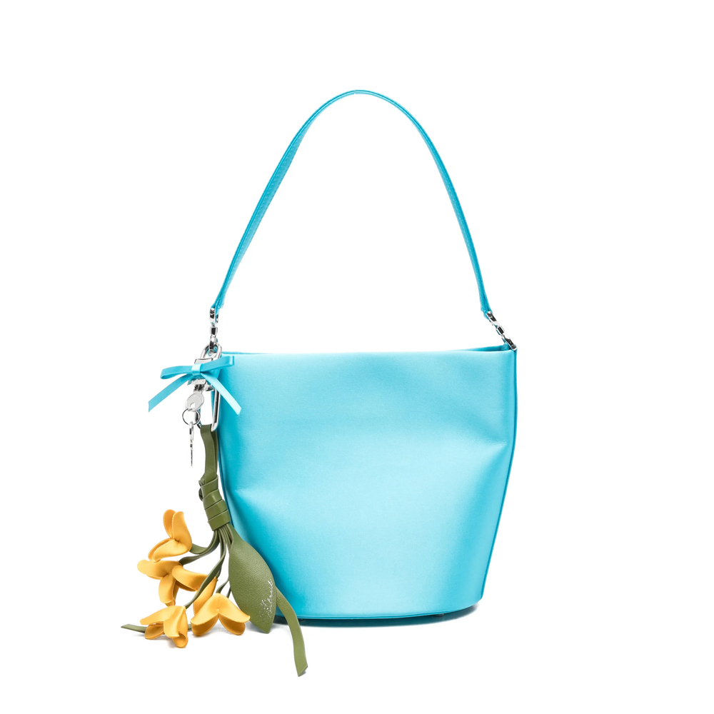 Self-portrait Satin Bucket Bag