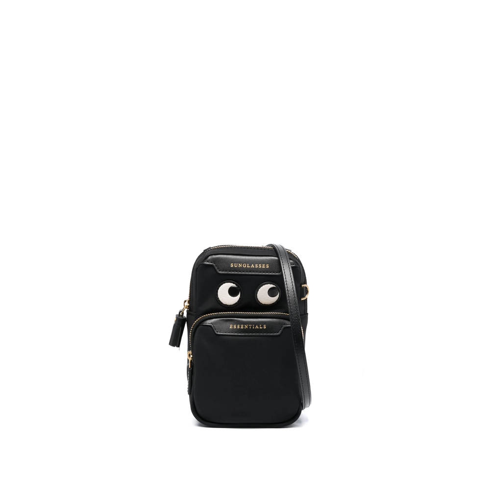 Anya Hindmarch Eyes Essentials Regenerated Econyl Cross-body Bag In Black
