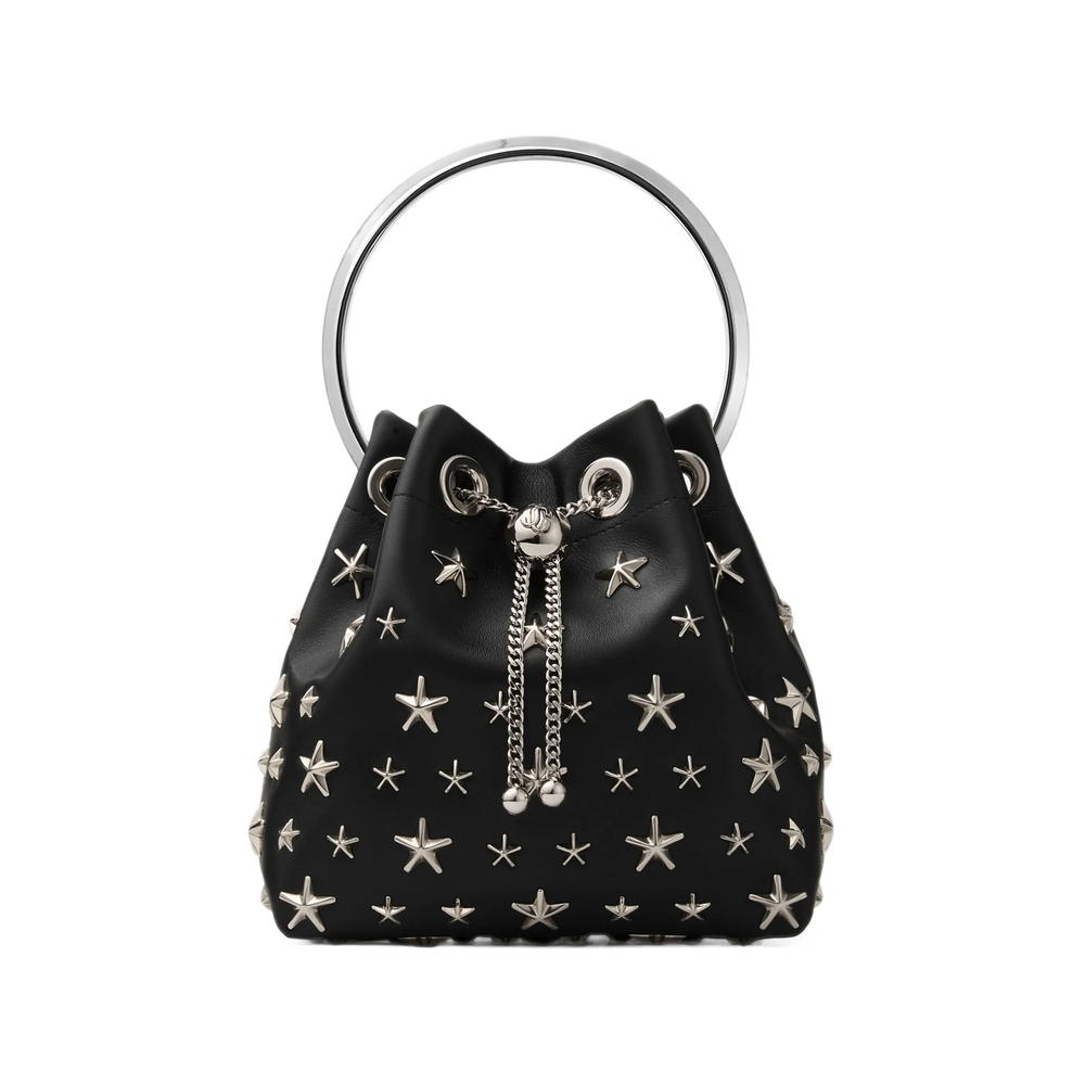 Jimmy Choo Bon Bon Star-studded Bucket Bag
