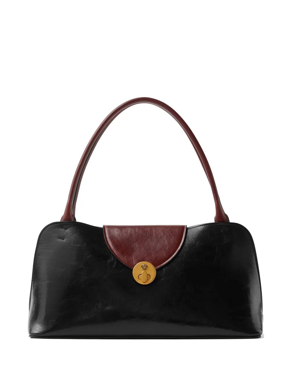 VERSACE Medium Shoulder Calf Leather Bag