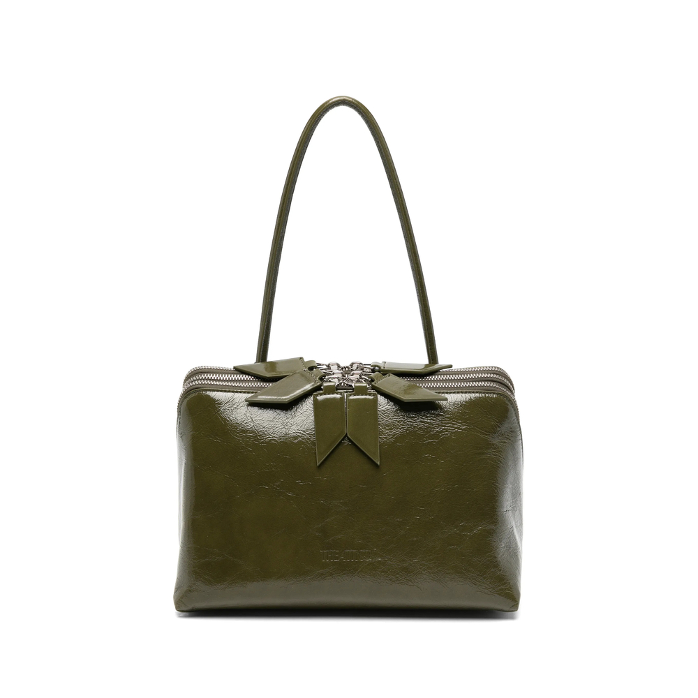 The Attico ''L'altra Di Milano'' Olive Shoulder Bag