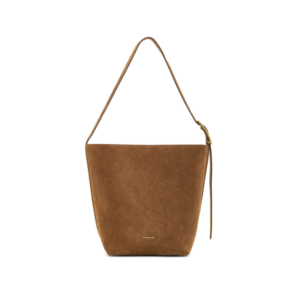 Anine Bing Elly Suede Bucket Bag