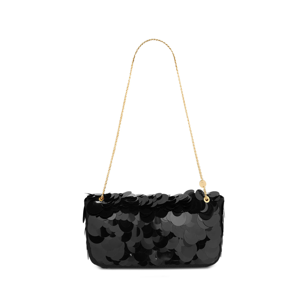 Rabanne Sparkle Bag With Black Sequin Embroidery