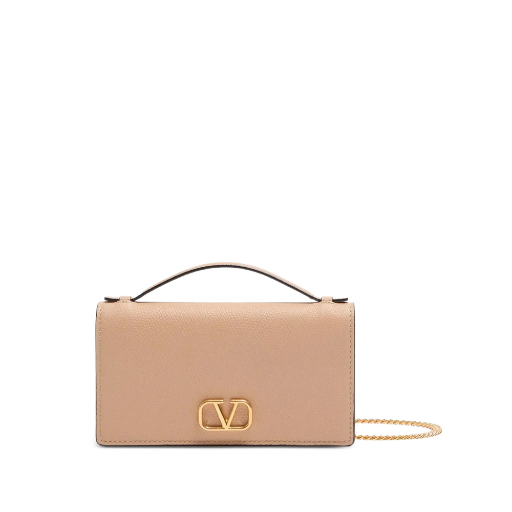 Valentino Garavani VLogo Signature Leather Shoulder Bag