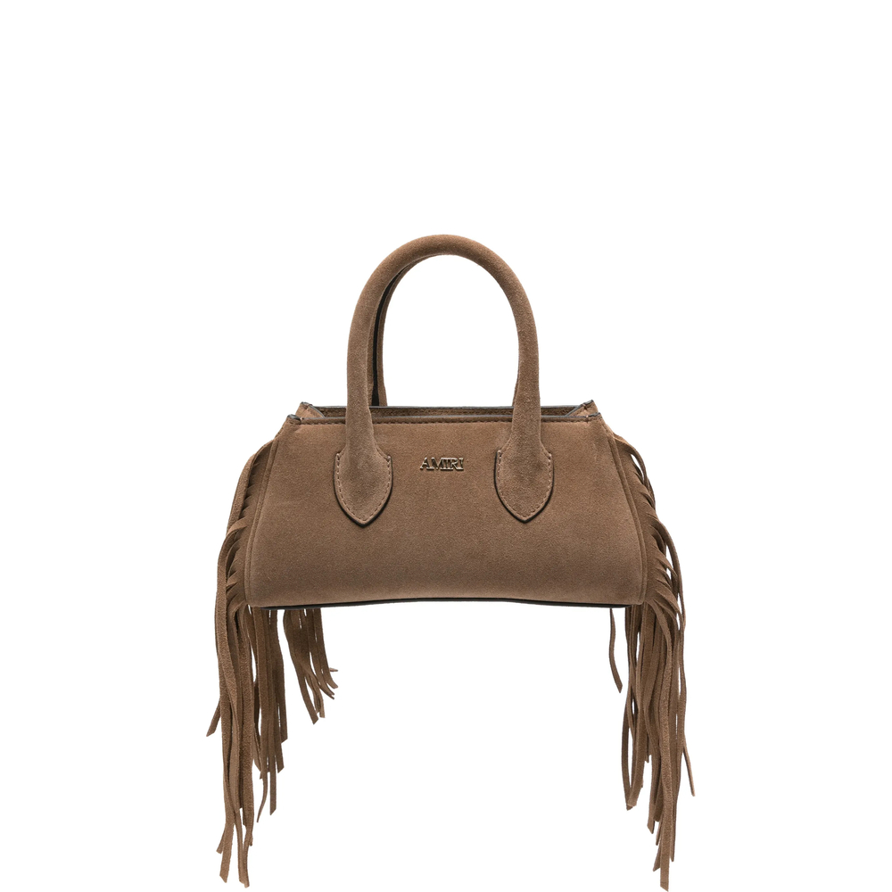 Amiri Women's Suede Fringe Micro Honey Bag
