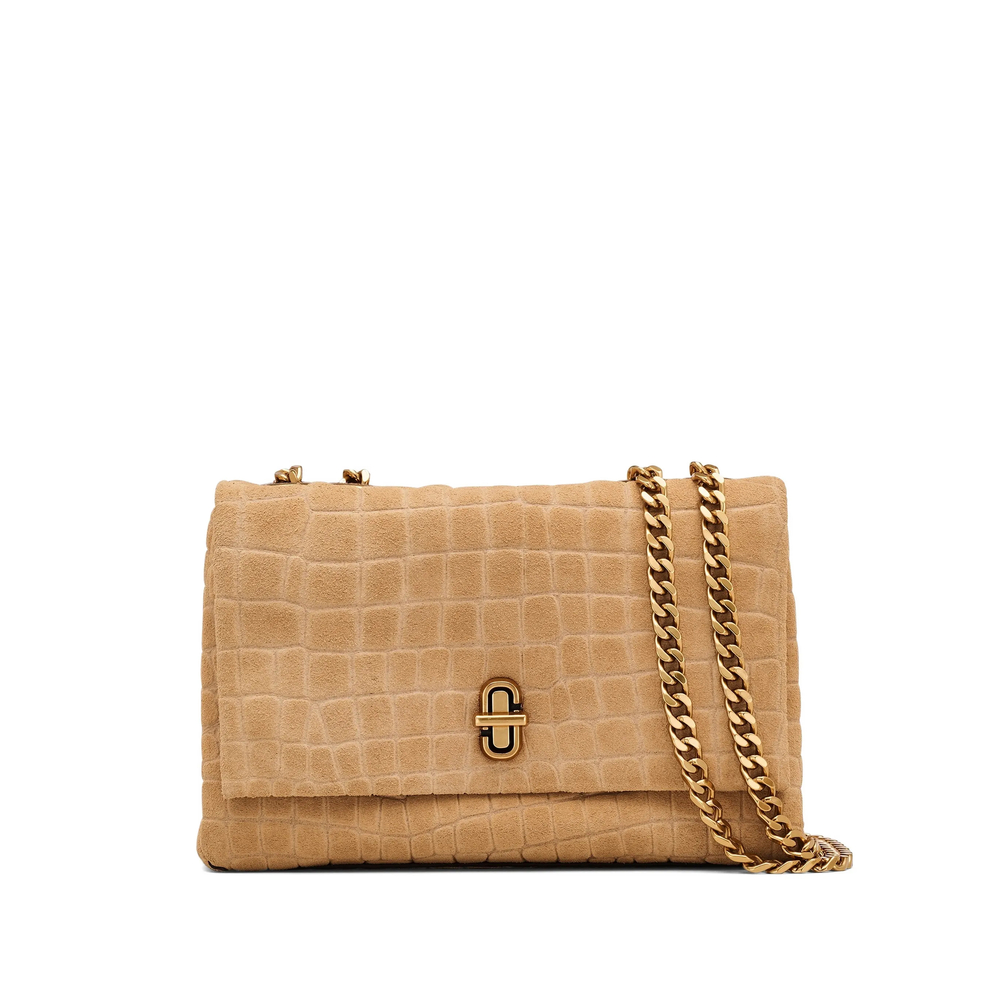 Marc Jacobs The Suede Croc Slim Dual Convertible Shoulder Bag
