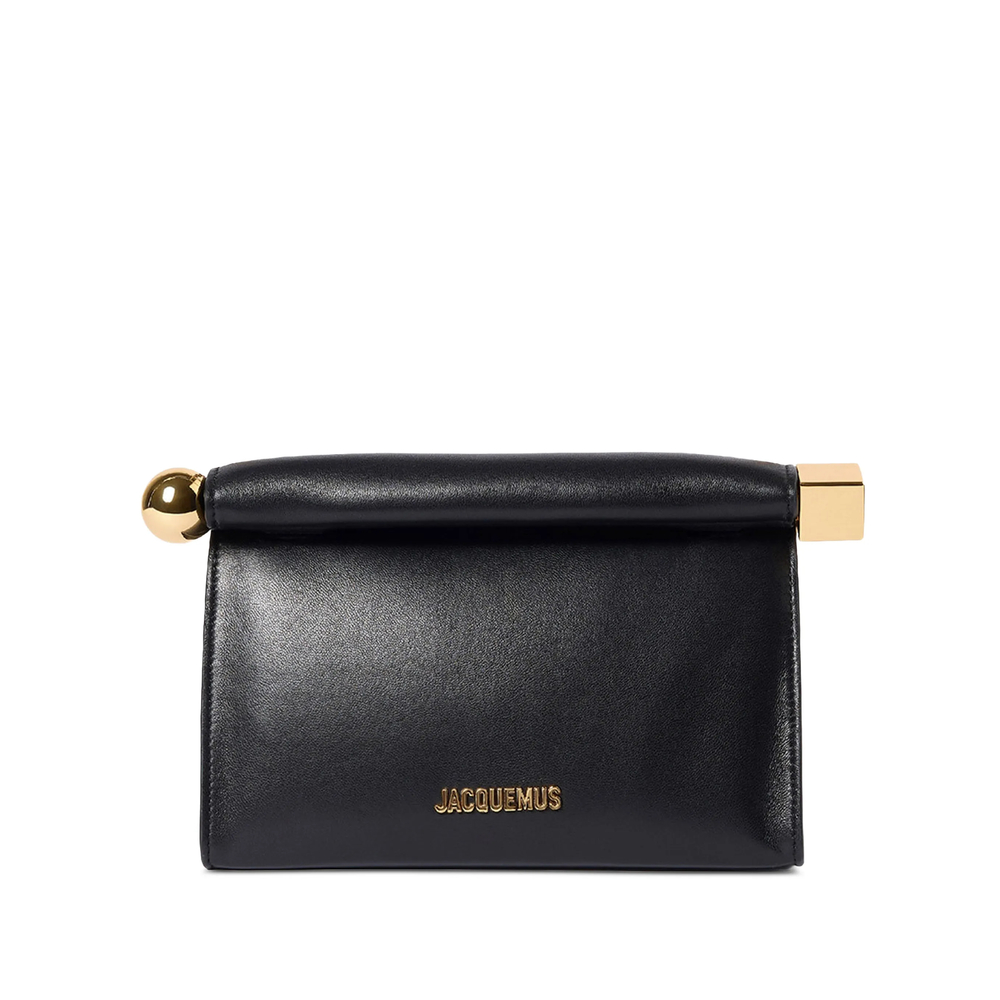 Jacquemus Rond Carré Leather Clutch Bag