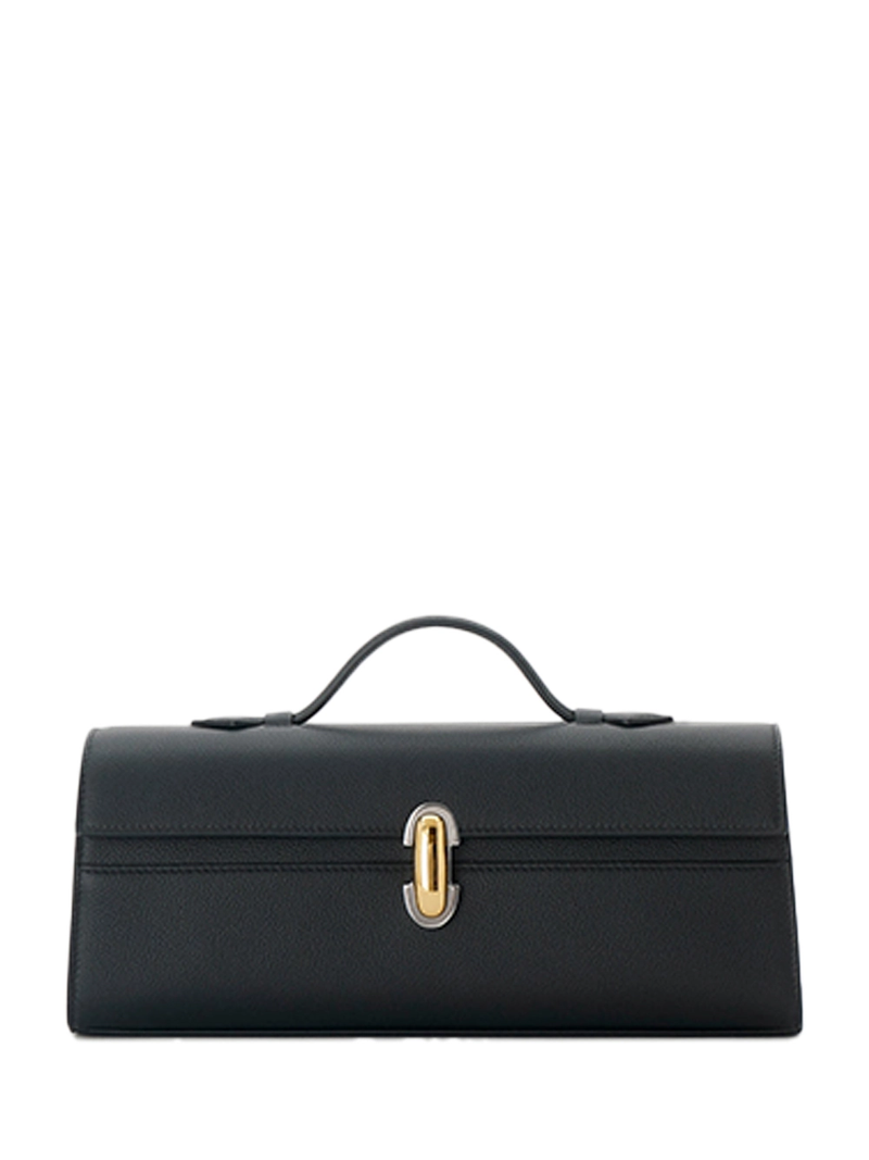 Savette Slim Symmetry Pochette Leather Black