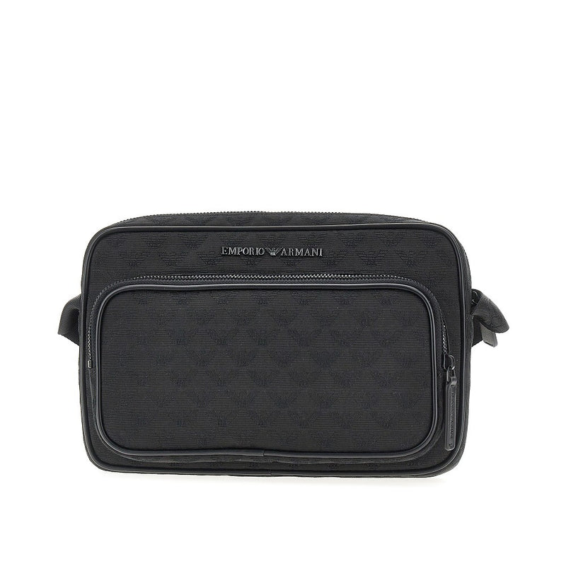 Borsa a tracolla in tessuto jacquard