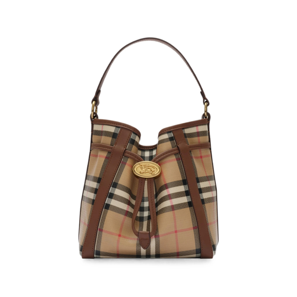 Burberry Mini Check Bucket Bag