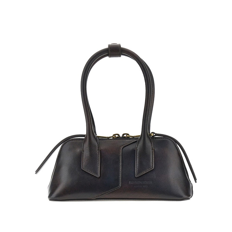 Mini bag in pelle effetto invecchiato