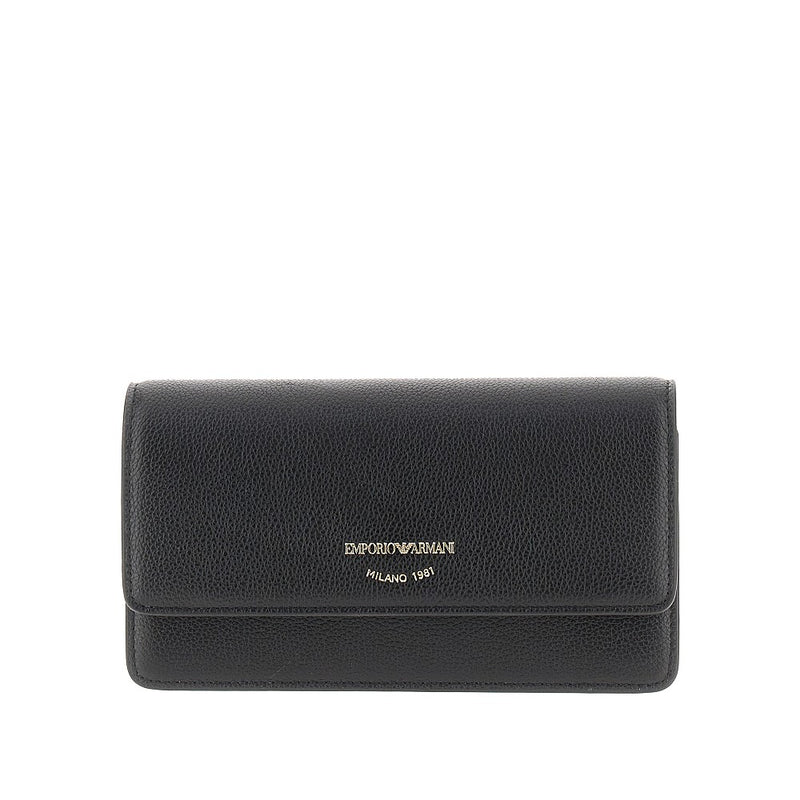 Clutch in pelle granata con catena