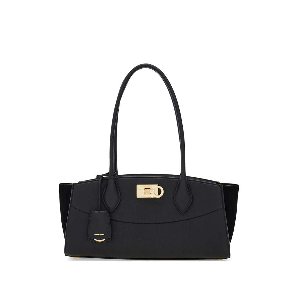 Ferragamo New Ferragamo Studio Soft Bag East West (M)