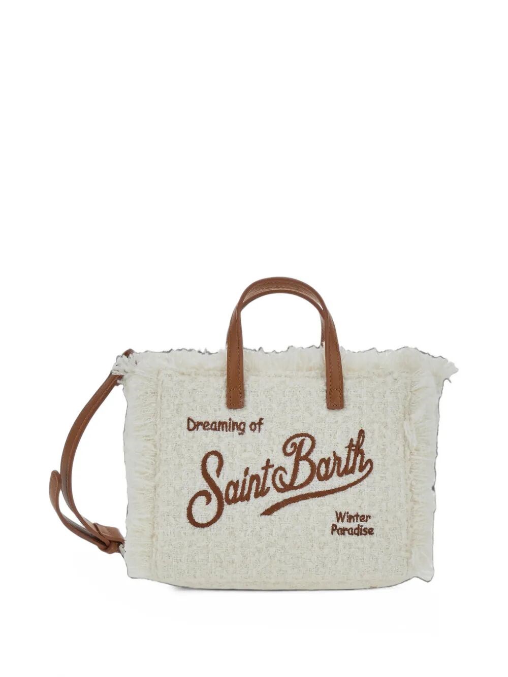 MC2 SAINT BARTH KIDS Handbag Embroidered Mini Tweed "Vanity"