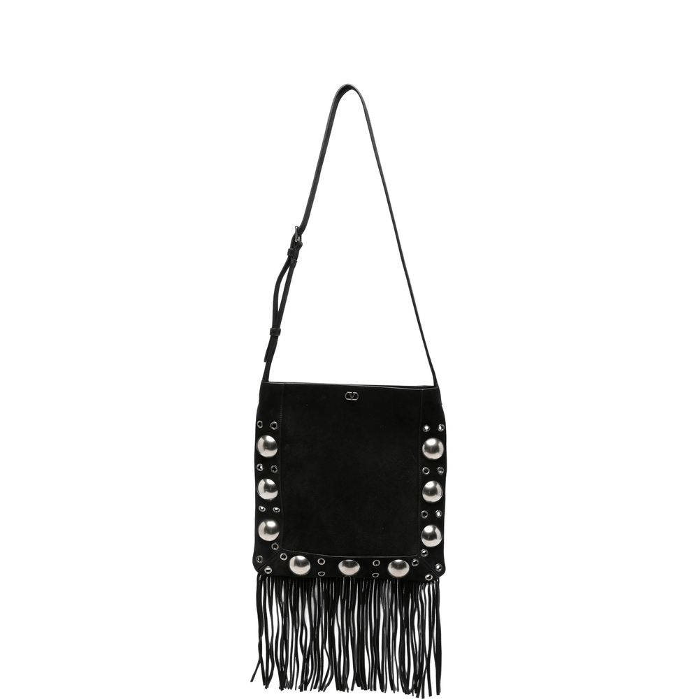 Valentino Garavani Nellcôte Fringed Suede Crossbody Bag