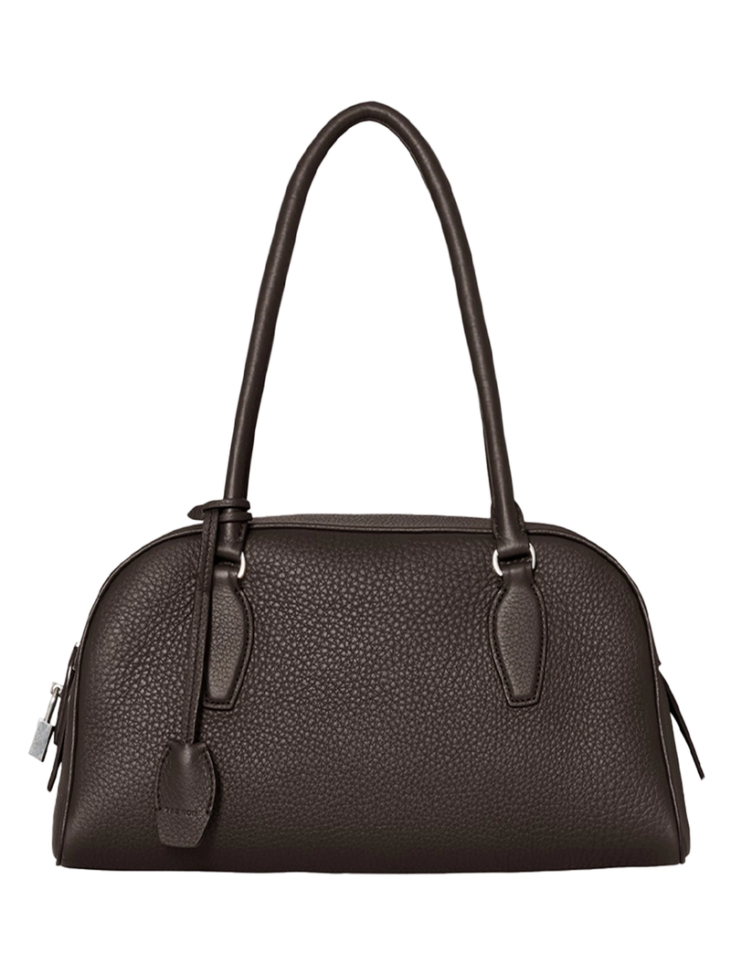 The Row Medium E/W India Bag Walnut Shadow