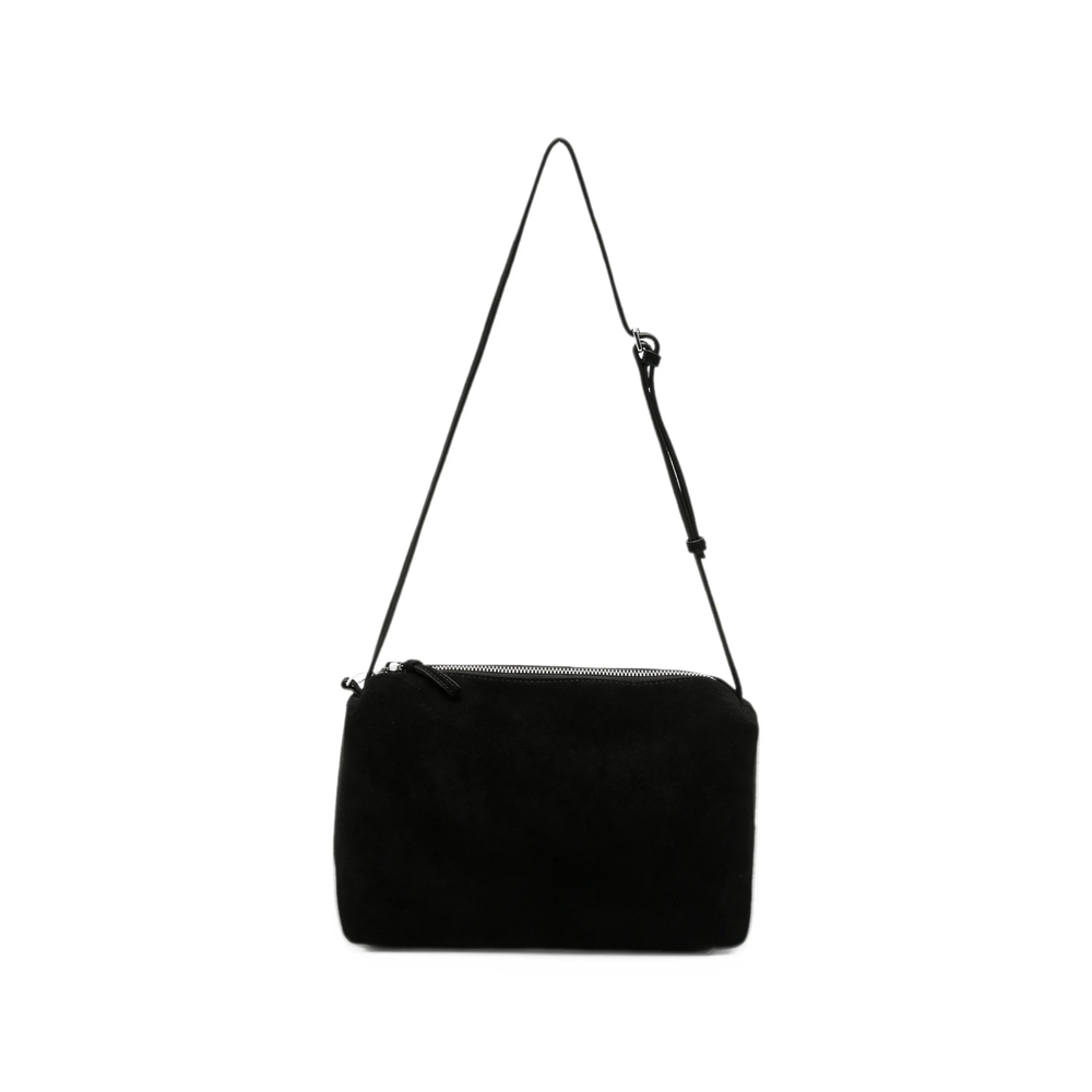 Low Classic Suede Shoulder Bag