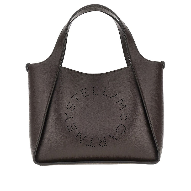 Borsa 'Stella Logo' in ecopelle martellato