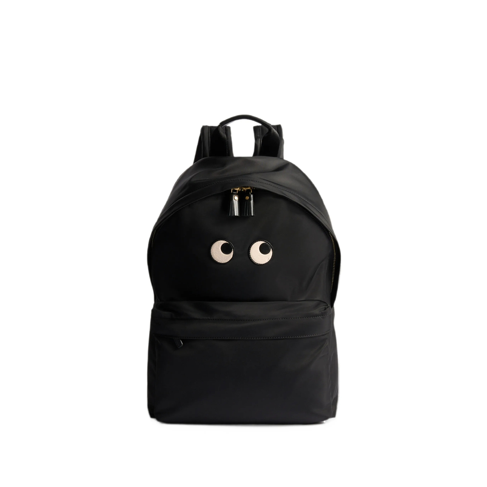 Anya Hindmarch Eyes Regenerated Econyl Nylon Backpack In Black