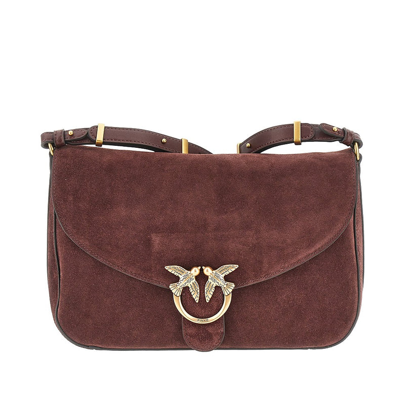Borsa Love Bag Satchel media in suede
