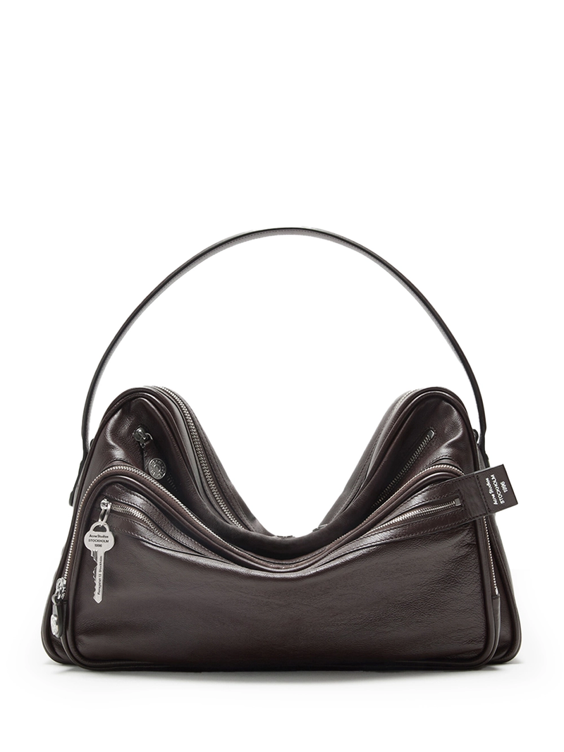 Acne Studios Camero Camera Shoulder Bag Chocolate Brown