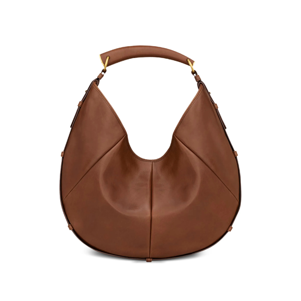 Saint Laurent Medium Mombasa Leather Bucket Bag