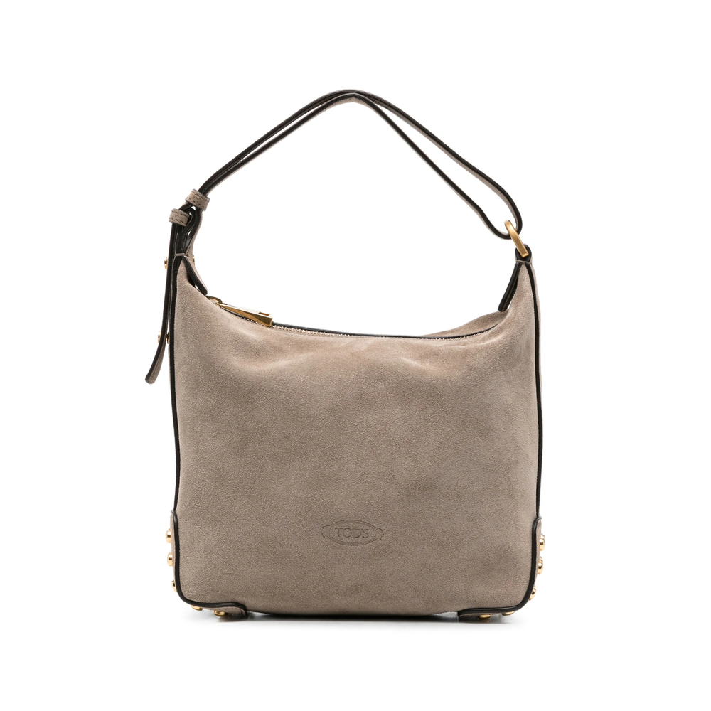 Tod's Metal Dots Mini Bag In Suede