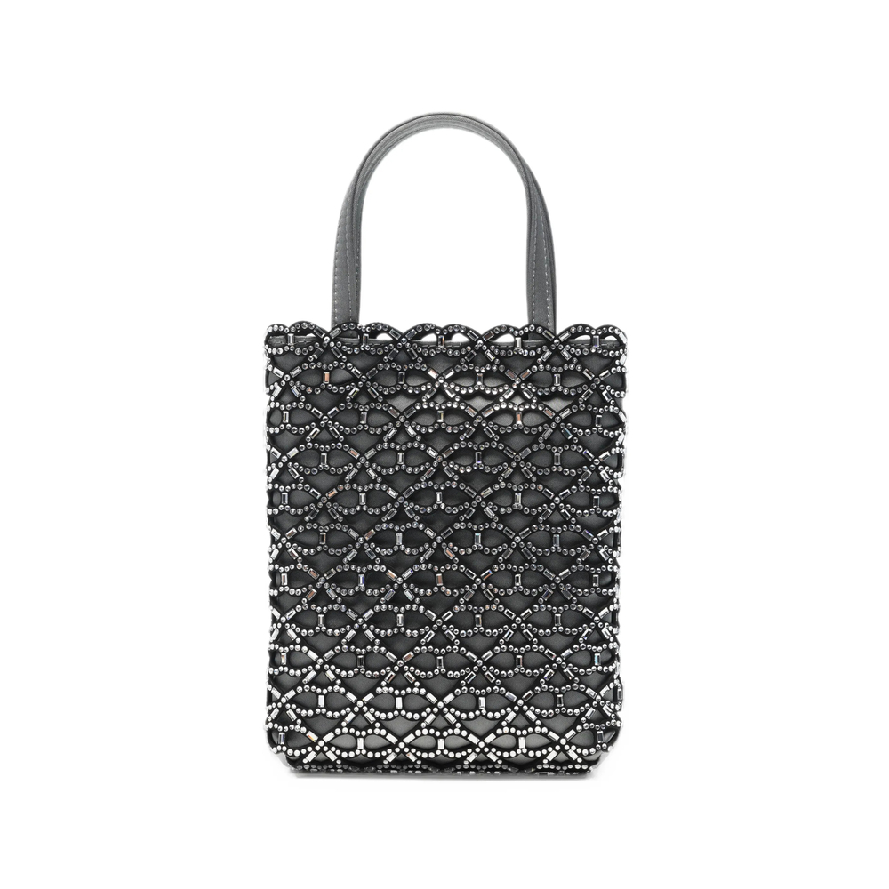 Anya Hindmarch Crystal-embellished Scalloped-edge Mini Bag
