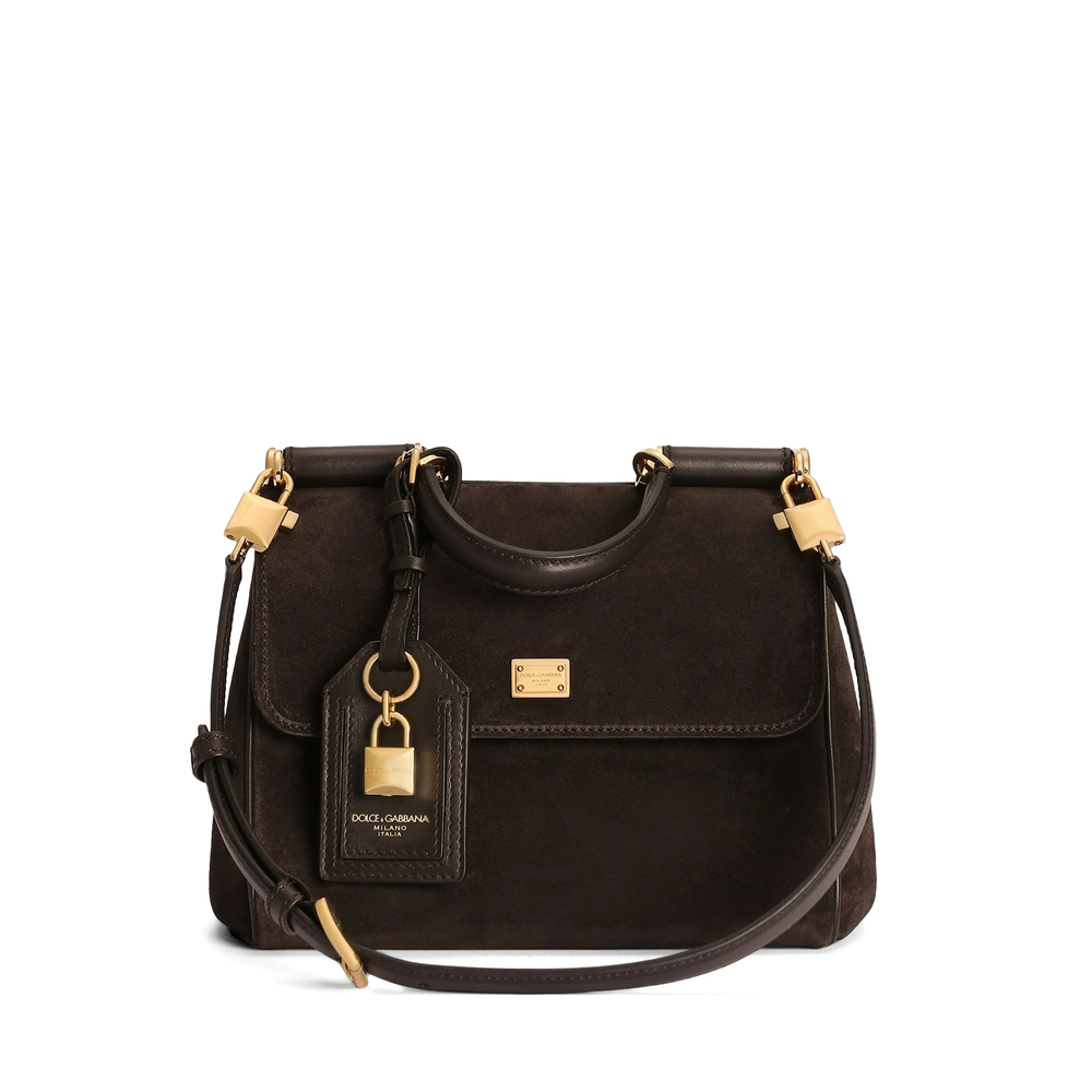 Dolce & Gabbana My Sicily Suede Tote Bag