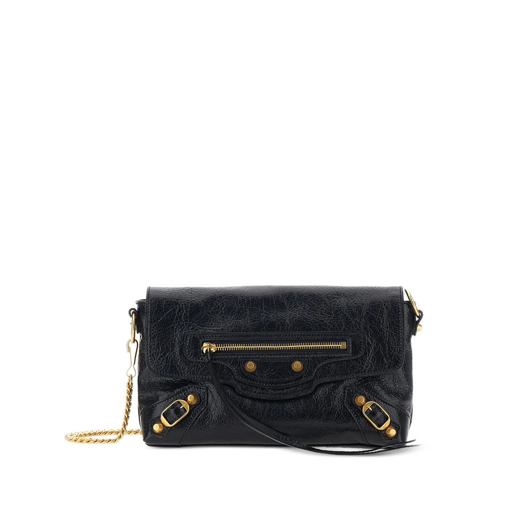 Balenciaga Le City Leather Clutch Bag