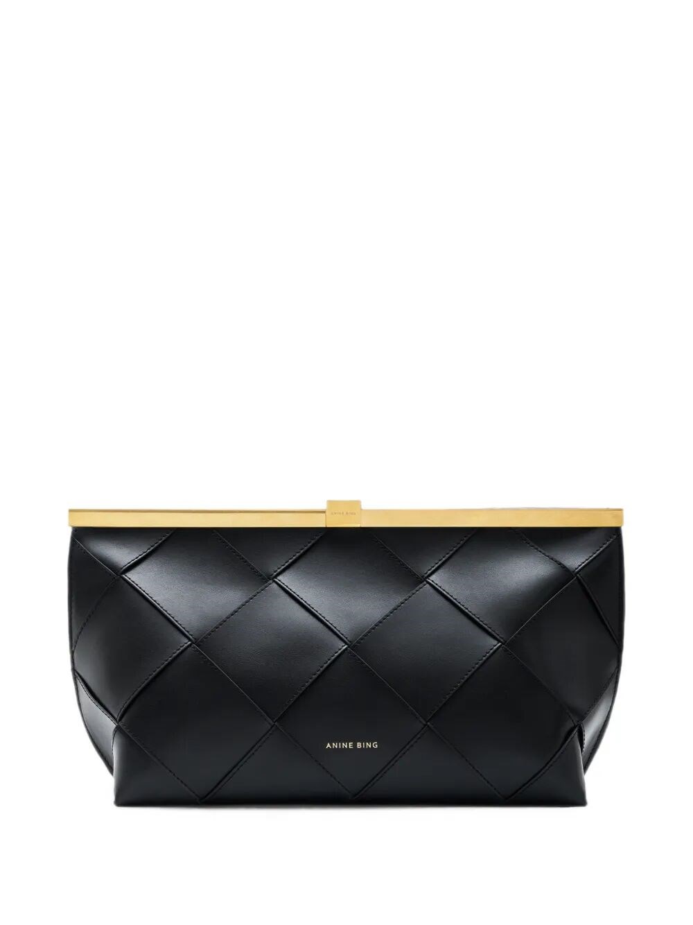 ANINE BING Clutch Braided Leather "Anine"