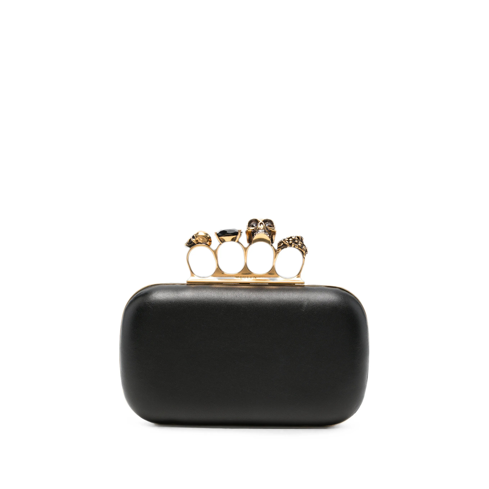 Alexander Mcqueen Knuckle Clutch With Chain