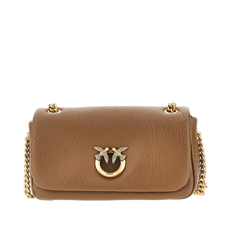 Borsa Click Soft Horizontal grande in pelle