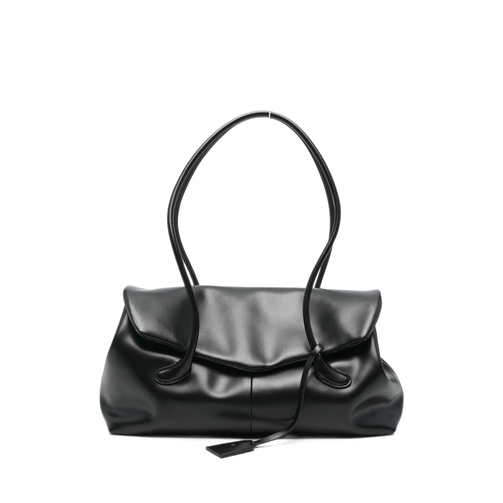 Low Classic Mini Haricot Flap Leather Tote Bag
