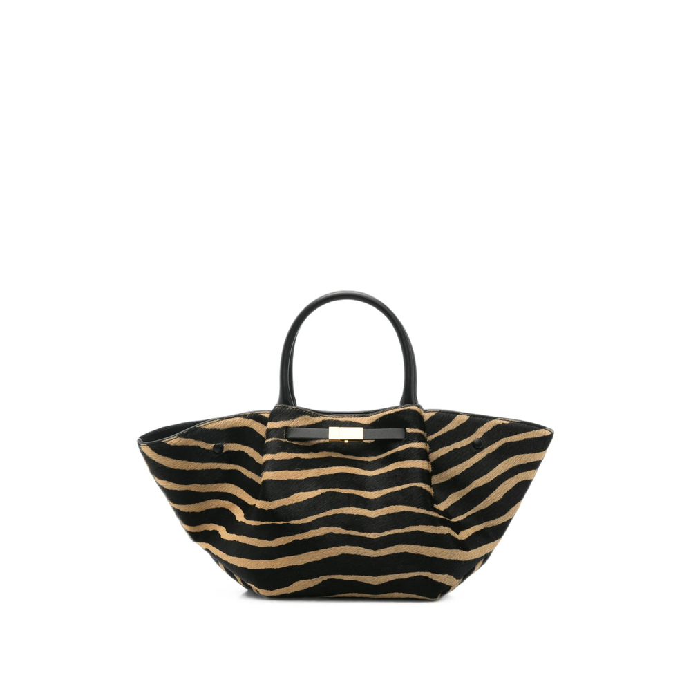 Demellier The Midi New York Zebra-print Calf Hair Tote Bag