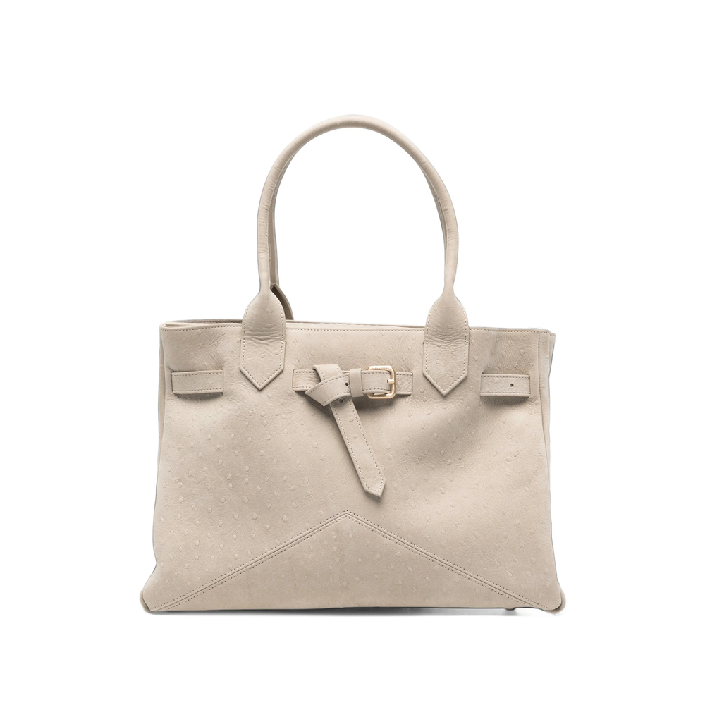 Ballantyne M Kate Buckle-detail Textured Tote Bag