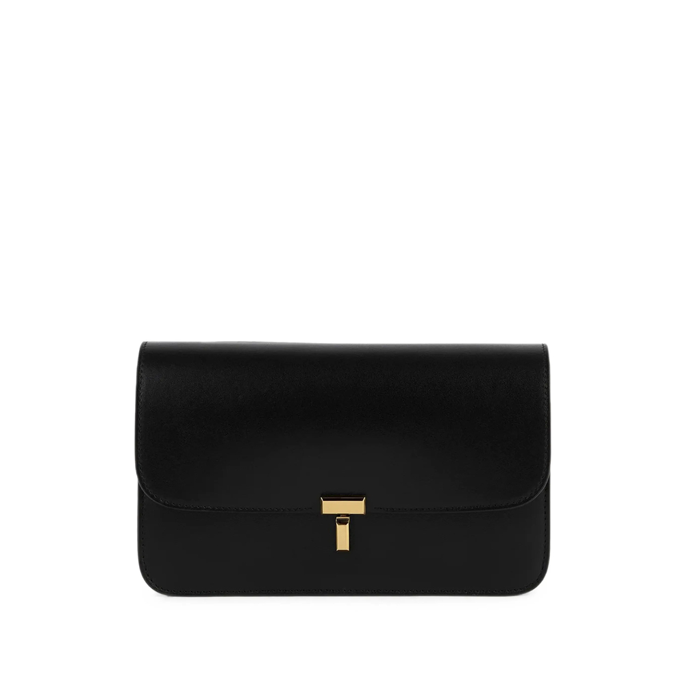 Toteme T-Lock Leather Shoulder Bag