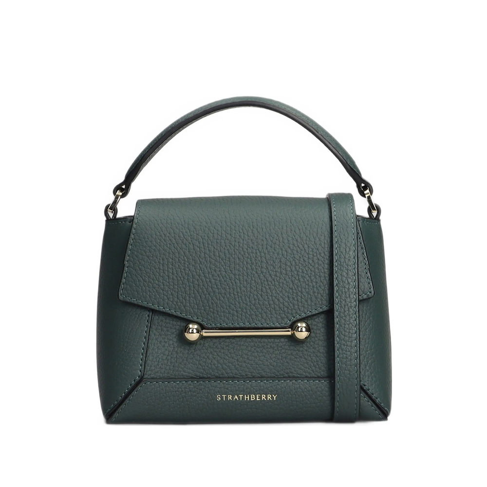 Strathberry Nano Mosaic Bar-detail Grained Mini Bag
