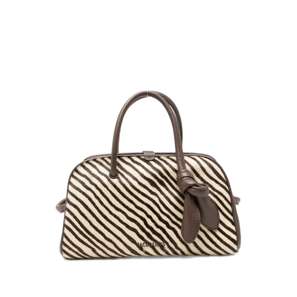 Jacquemus Le Petit Turism Zebra-print Tote Bag