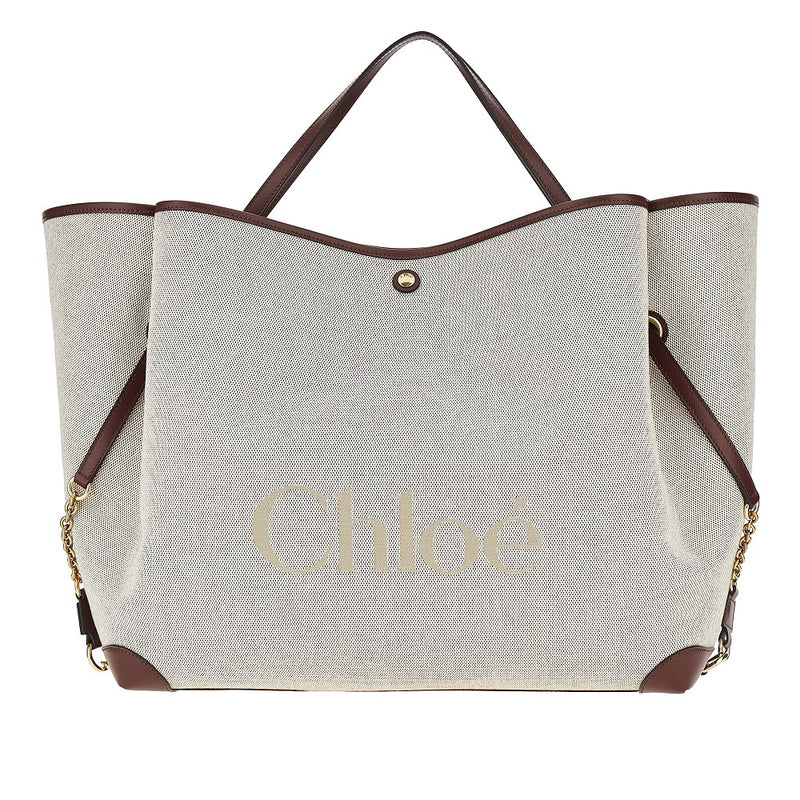 Shopping bag 'Chloé Clover' grande in tela