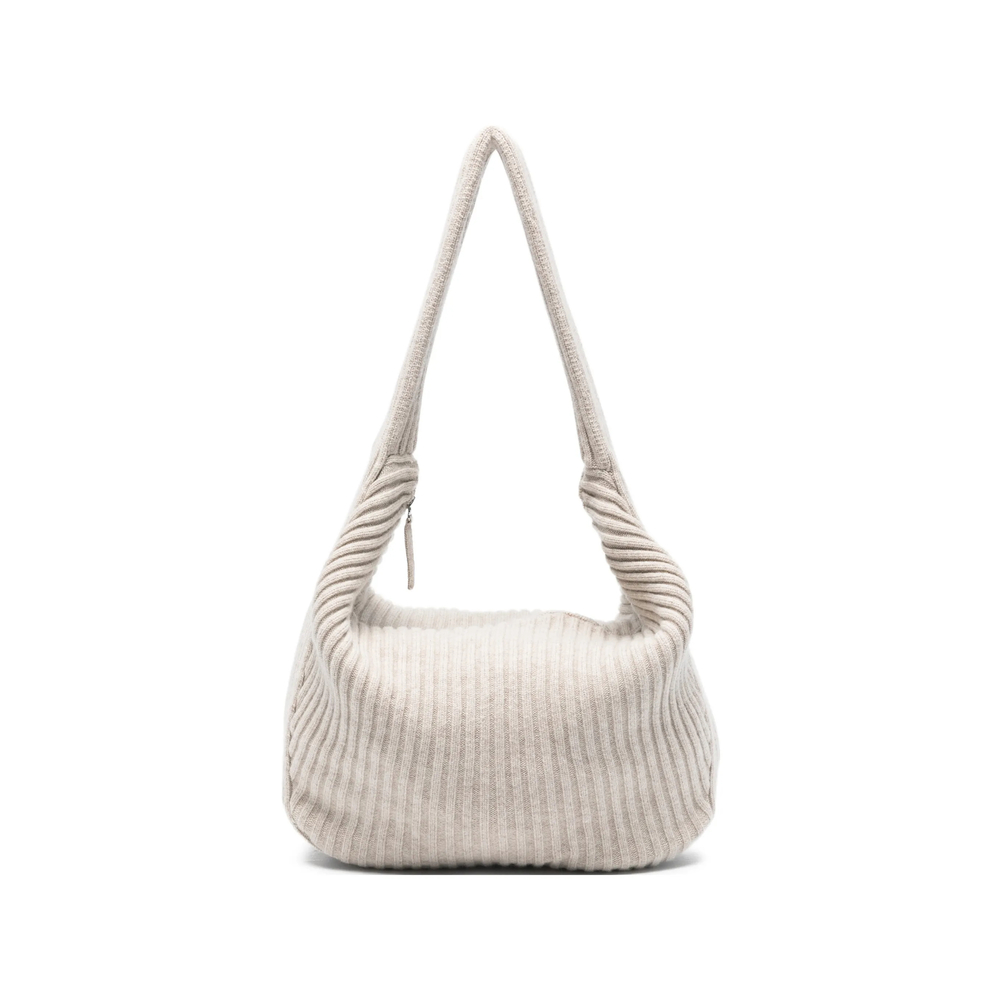 Aya Muse Ribbed Zip Shoulder Bag